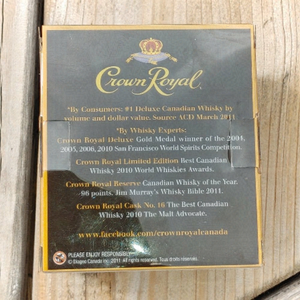 Crown Royal Whisky Black Glass NIP